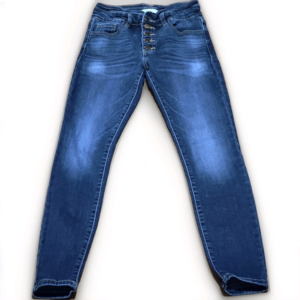 KanCan High Rise Sculpting Jeans Button Fly Dark Wash Stretch Womens 27 VBK1767S - Picture 4 of 15